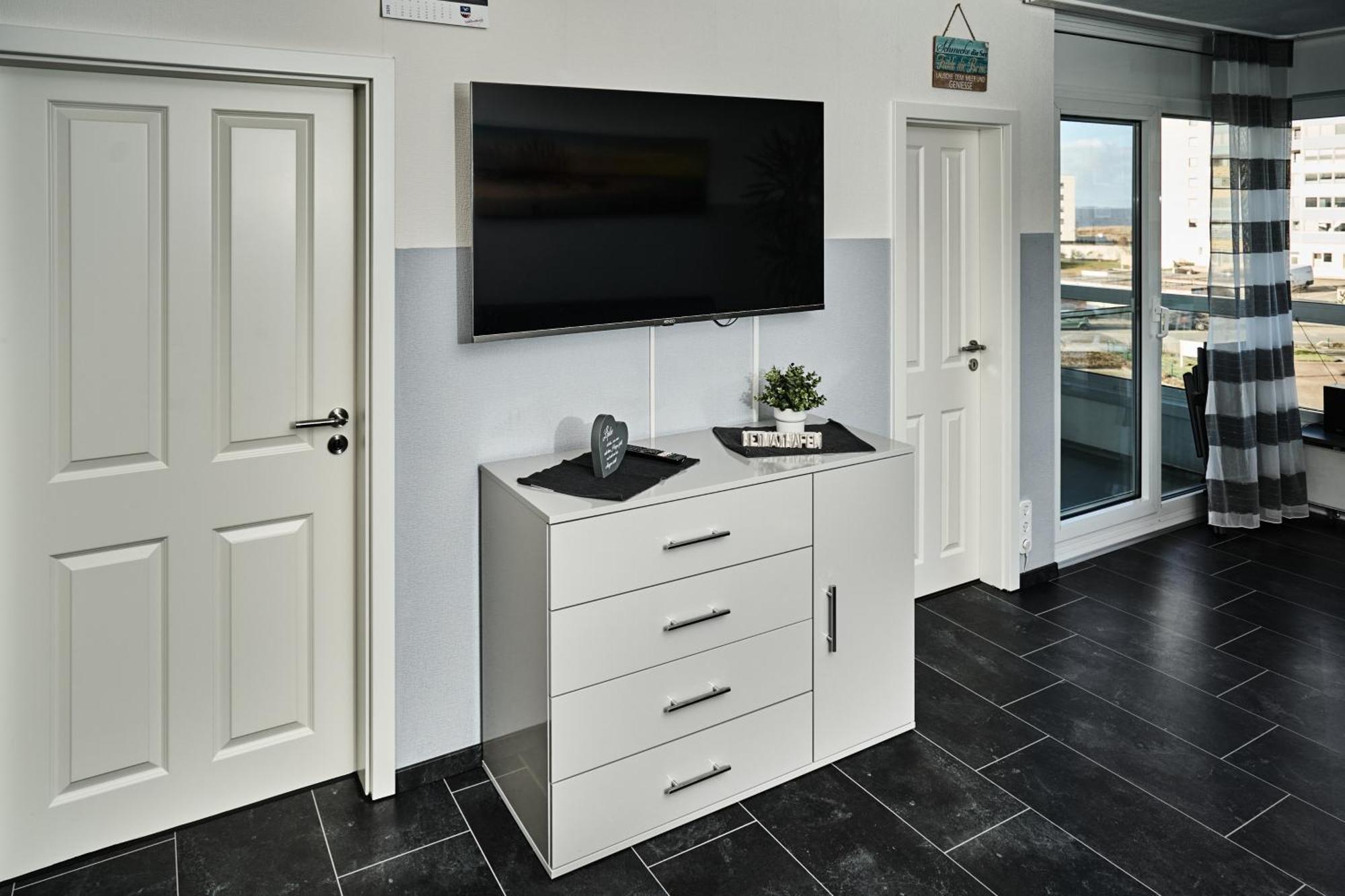 Frische Brise Ferienwohnung Mit Meerblick Cuxhaven Exterior foto