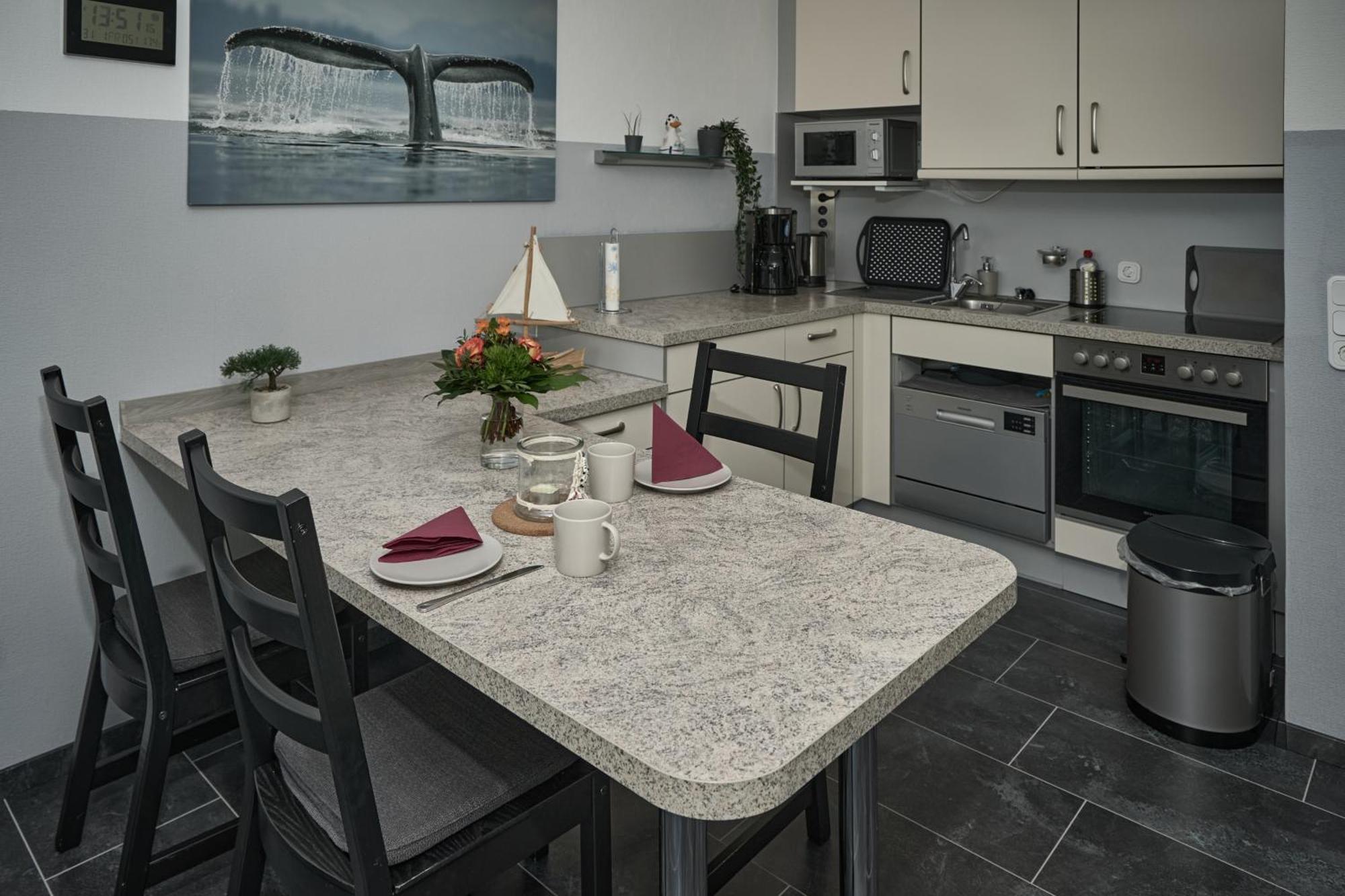 Frische Brise Ferienwohnung Mit Meerblick Cuxhaven Exterior foto